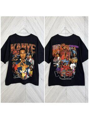 Marino Morwood Kanye West T-Shirt Mens Large Black Yeezy Donda Ye Rap Tee